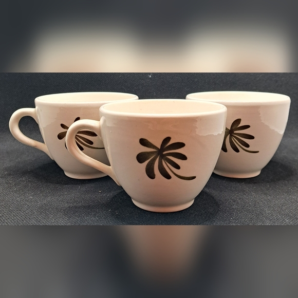Vintage Stangl Golden Blossom 3 Tea / Coffee Cups - Picture 2 of 6